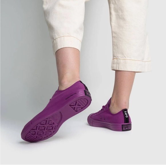 Converse Women's Bold Violet Sneakers - Picture 2 of 14